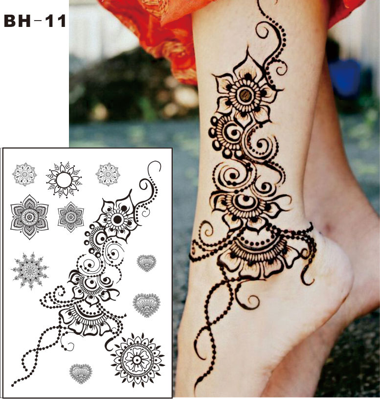 Detail Gambar Henna Bunga Di Kaki Nomer 11