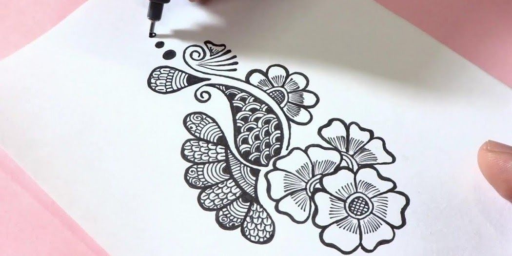 Detail Gambar Henna Bunga Simple Untuk Pemula Nomer 28