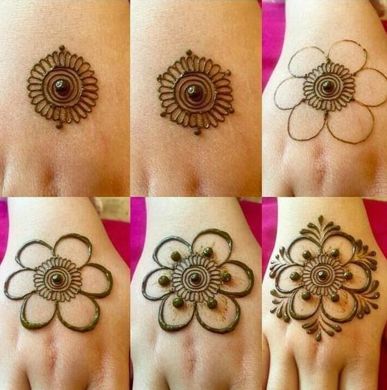 Detail Gambar Henna Bunga Simple Untuk Pemula Nomer 32