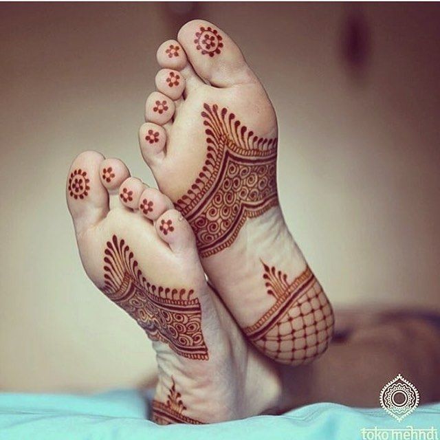 Detail Gambar Henna Di Kaki Yang Simple Nomer 49