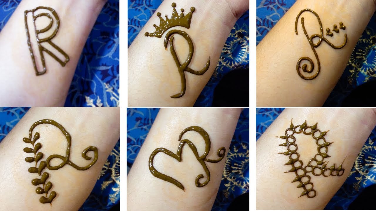 Detail Gambar Henna Huruf Nomer 11