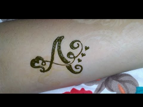 Detail Gambar Henna Huruf Nomer 14