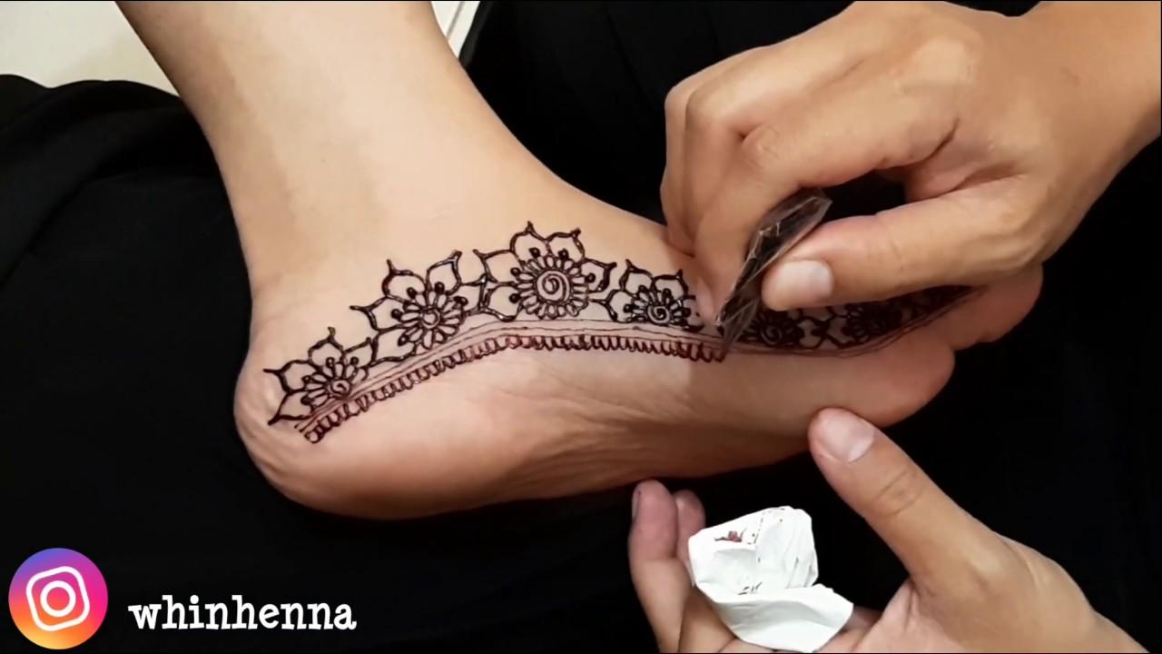 Detail Gambar Henna Kaki Simple Nomer 51