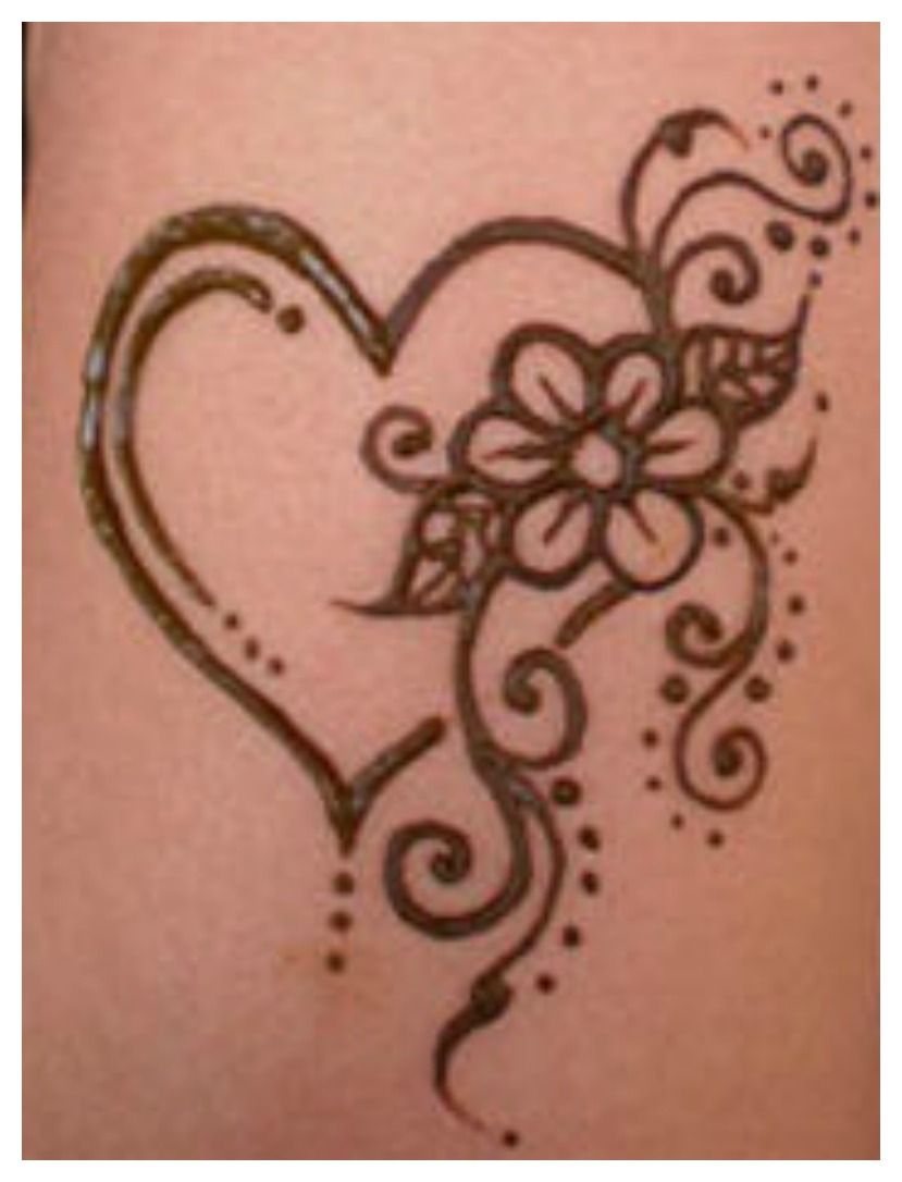 Detail Gambar Henna Love Simple Nomer 2