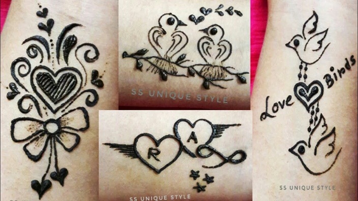 Detail Gambar Henna Love Simple Nomer 48