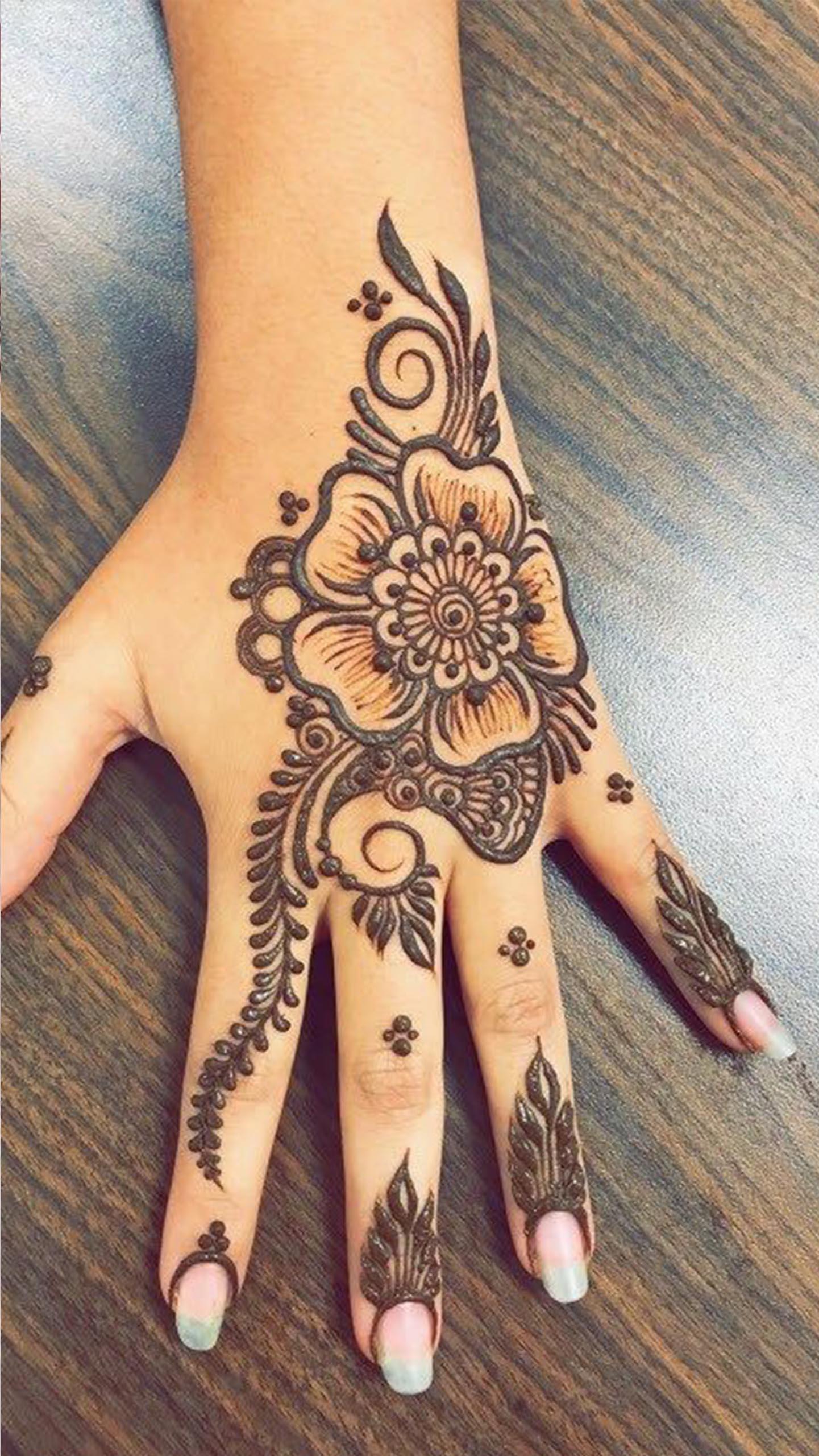 Detail Gambar Henna Pengantin Simple Nomer 40