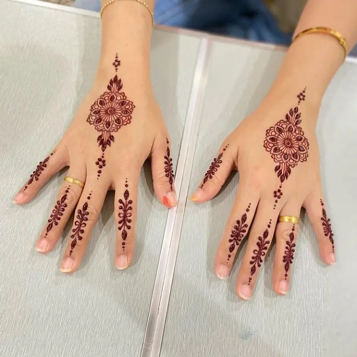 Detail Gambar Henna Simple Cantik Nomer 32