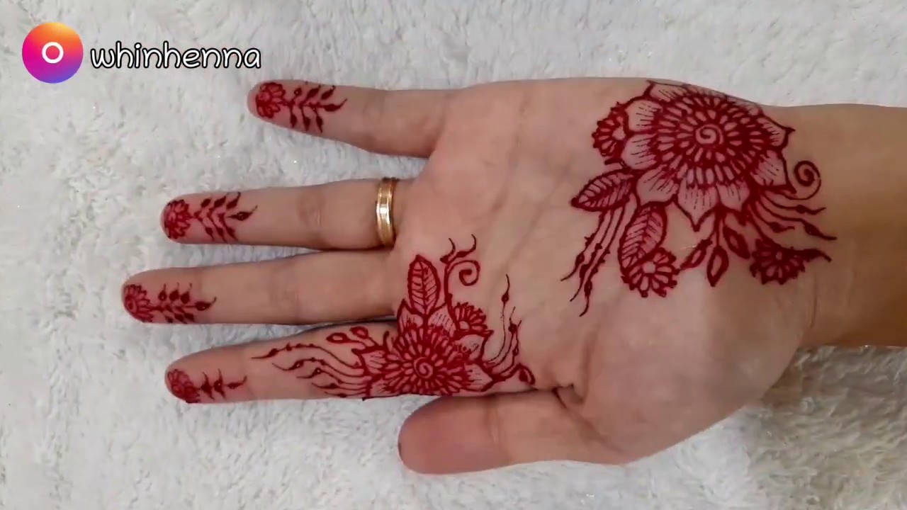 Detail Gambar Henna Simple Dan Mudah Ditiru Nomer 40