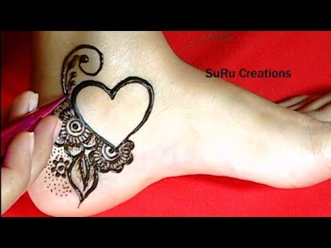 Detail Gambar Henna Simple Di Kaki Nomer 17