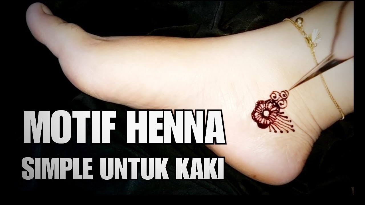 Download Gambar Henna Simple Di Kaki Nomer 4