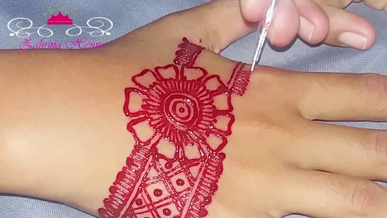 Detail Gambar Henna Tangan Bunga Simple Nomer 47