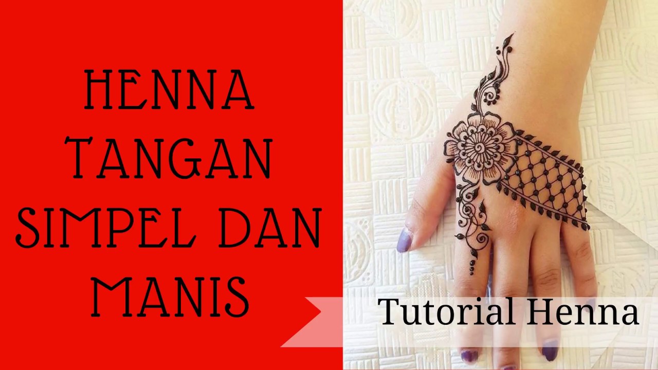 Detail Gambar Henna Tangan Yang Simple Nomer 29