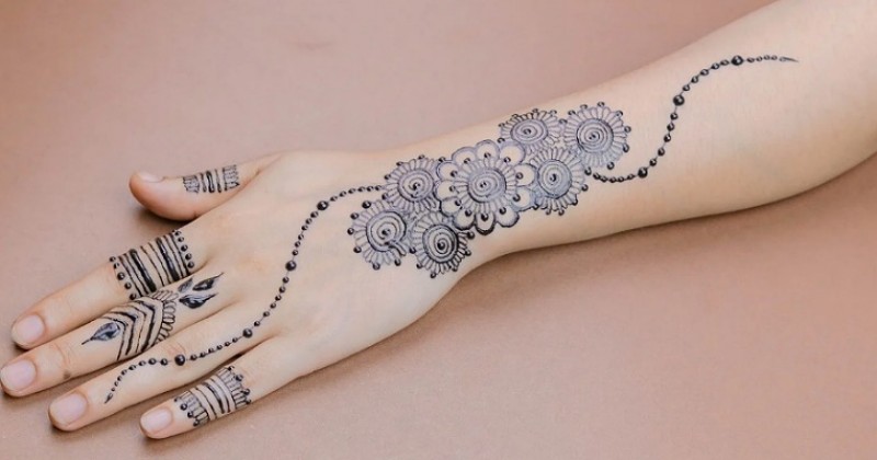 Detail Gambar Henna Yang Mudah Dan Bagus Nomer 40