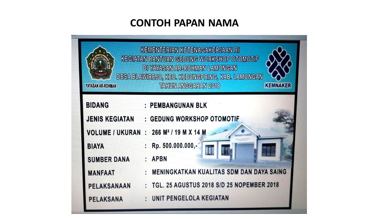 Detail Contoh Gambar Papan Nama Nomer 51