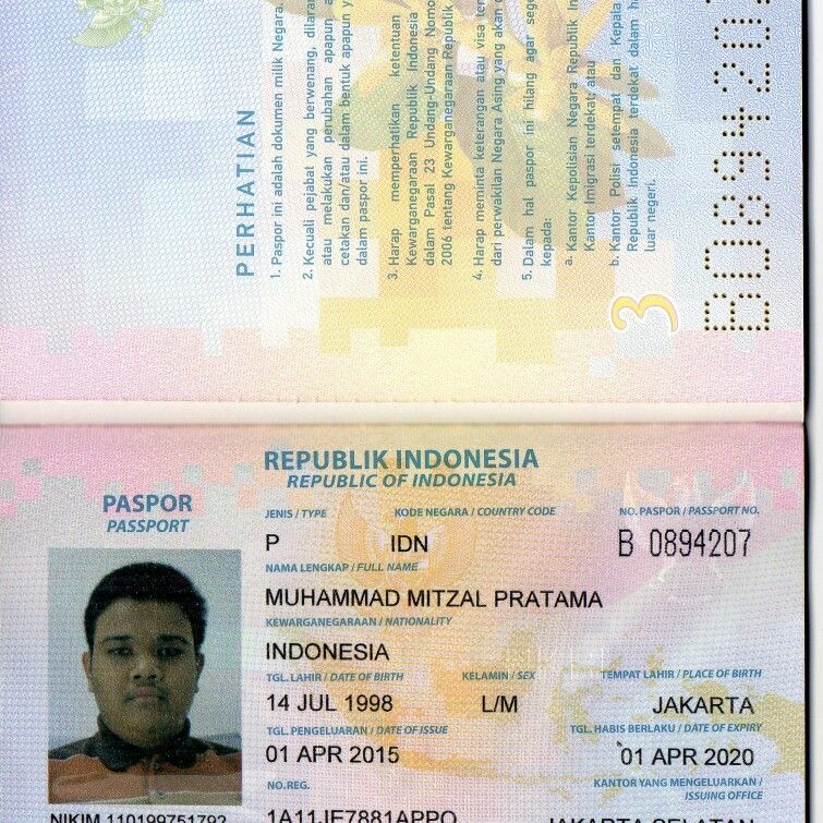 Detail Contoh Gambar Paspor Nomer 6