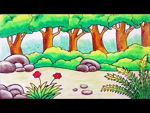 Contoh Gambar Pemandangan Hutan - KibrisPDR