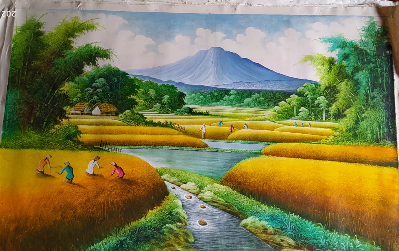 Detail Contoh Gambar Pemandangan Sawah Nomer 27