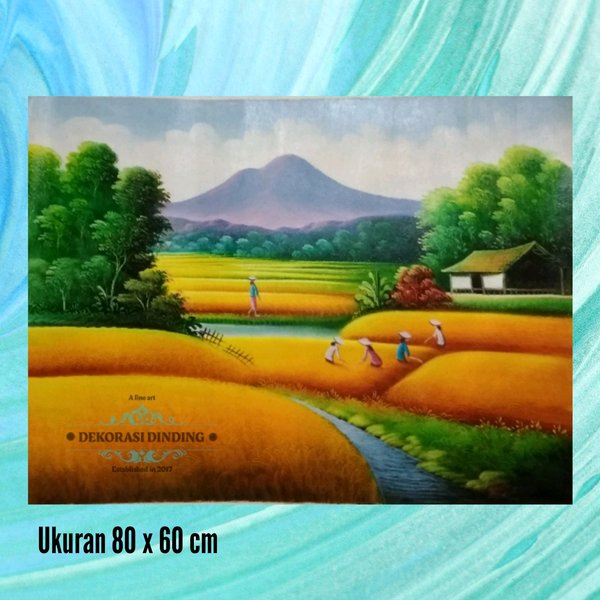 Detail Contoh Gambar Pemandangan Sawah Nomer 56