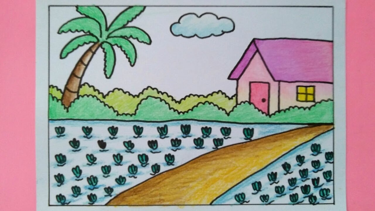 Detail Contoh Gambar Pemandangan Sawah Nomer 10