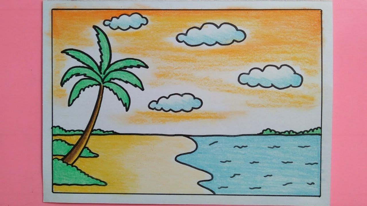 Detail Contoh Gambar Pemandangan Yang Mudah Nomer 2