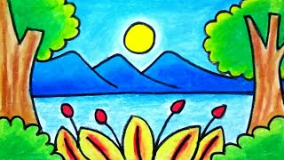 Detail Contoh Gambar Pemandangan Yang Mudah Nomer 3