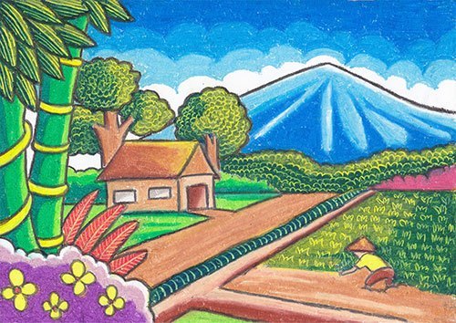 Detail Contoh Gambar Pemandangan Yang Mudah Nomer 24