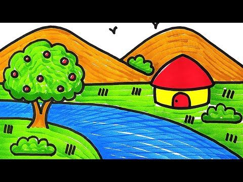 Detail Contoh Gambar Pemandangan Yang Mudah Nomer 35