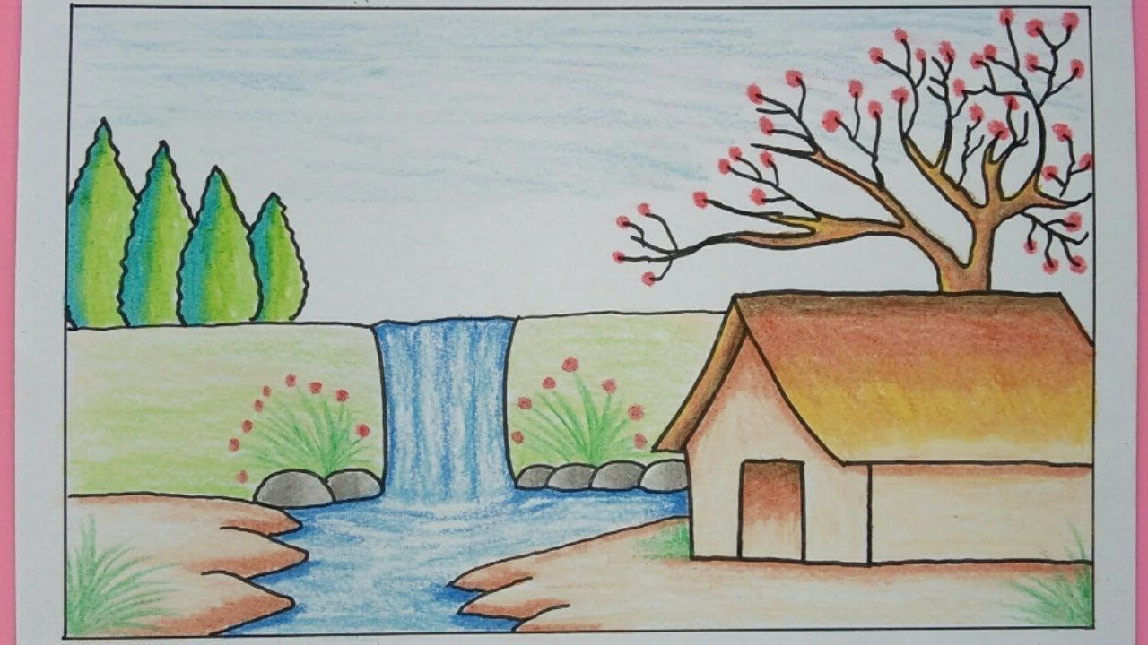 Detail Contoh Gambar Pemandangan Yang Mudah Nomer 5