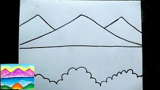 Detail Contoh Gambar Pemandangan Yang Mudah Nomer 38