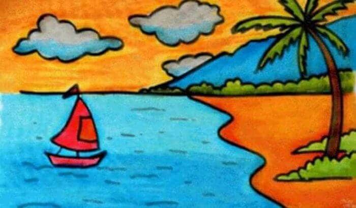 Detail Contoh Gambar Pemandangan Yang Mudah Nomer 44