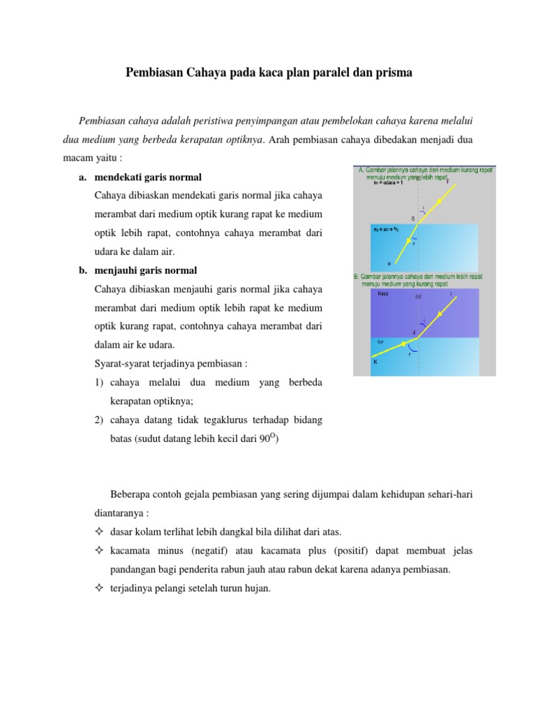 Detail Contoh Gambar Pembiasan Cahaya Nomer 55