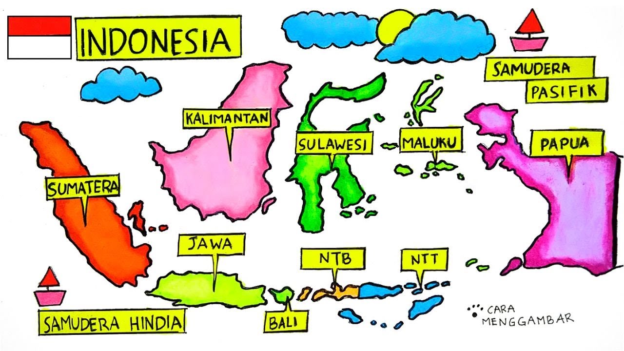 Detail Contoh Gambar Peta Indonesia Sederhana Nomer 5