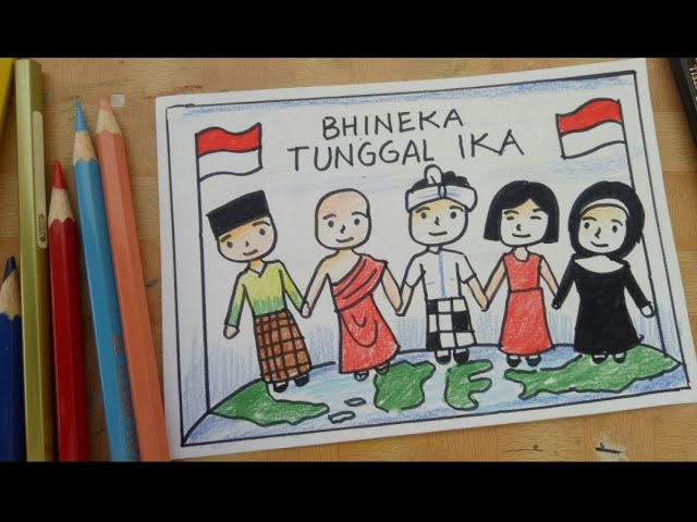 Detail Contoh Gambar Poster Bhineka Tunggal Ika Nomer 12