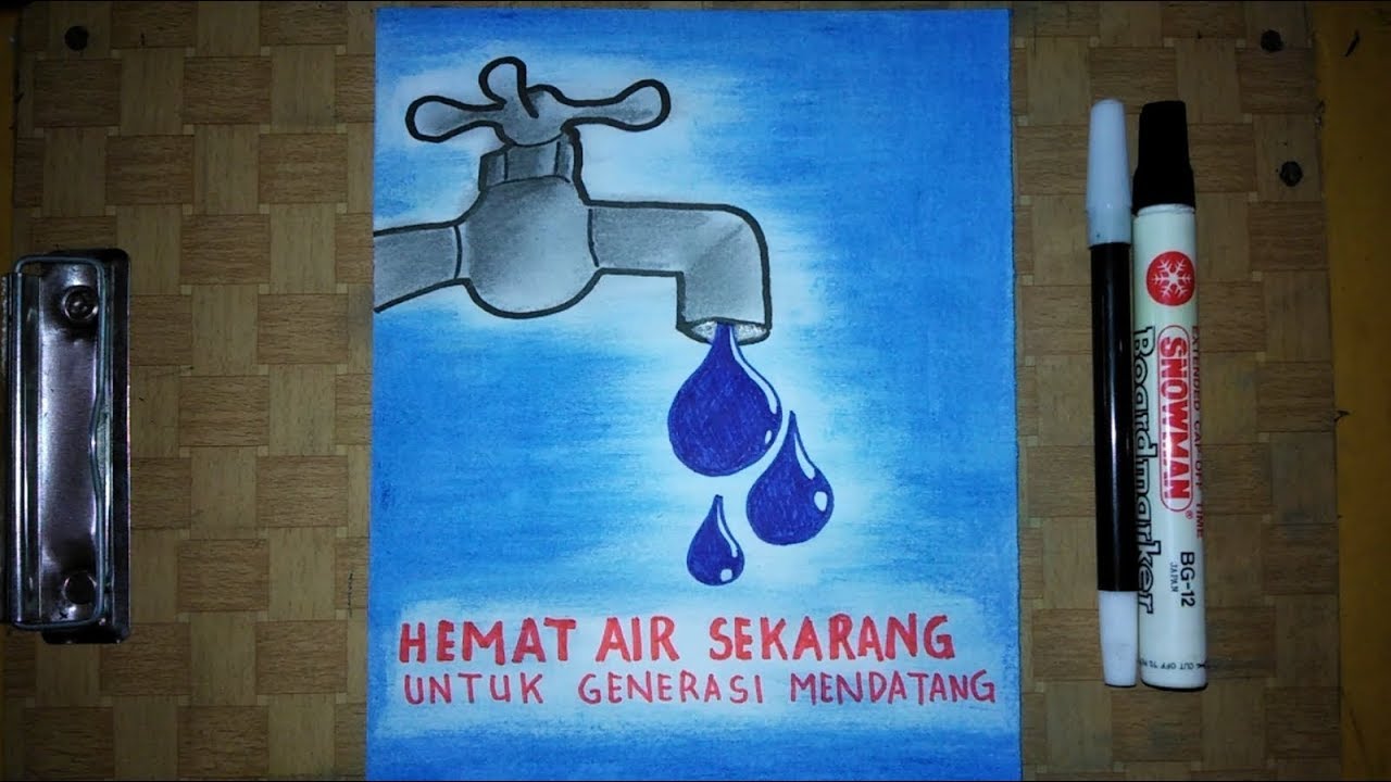 Detail Contoh Gambar Poster Hemat Air Nomer 2