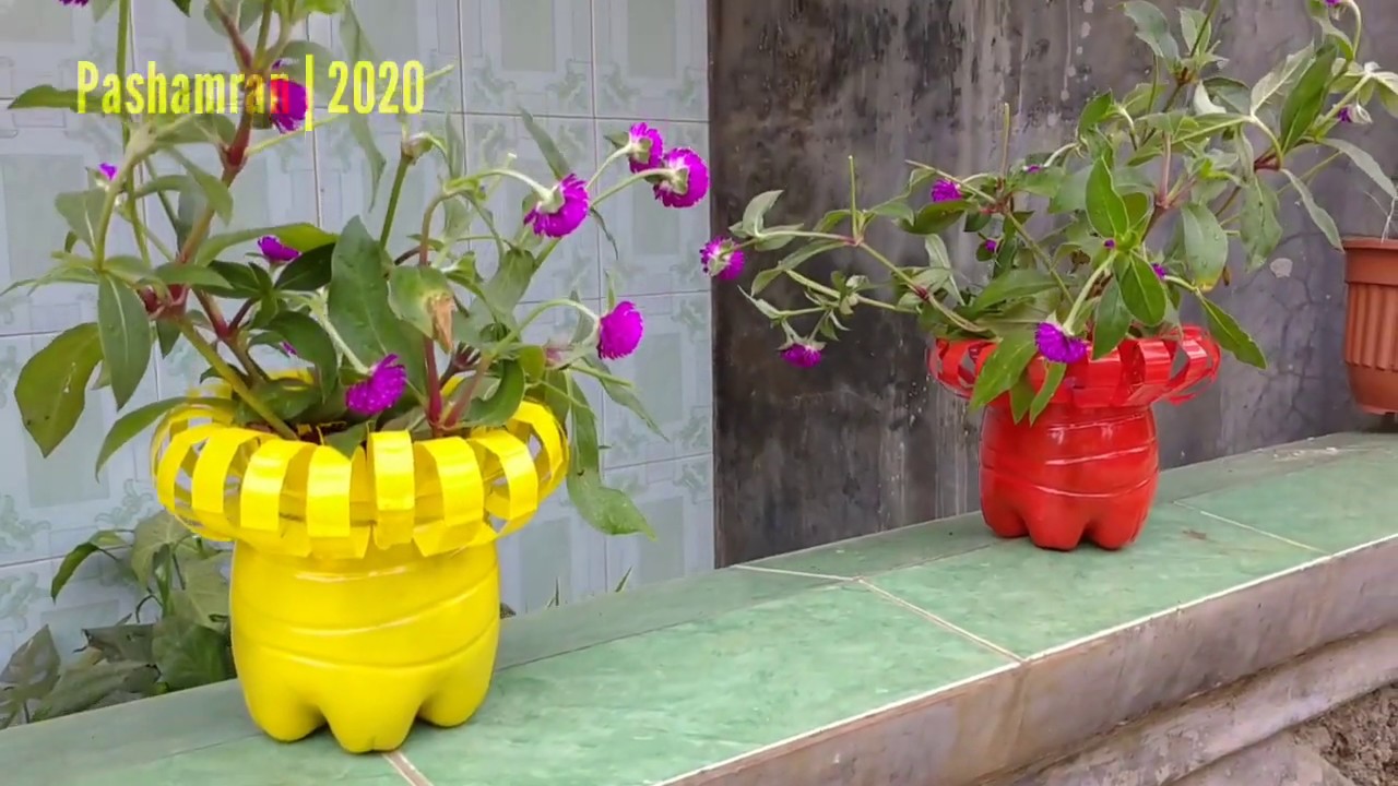 Detail Contoh Gambar Pot Bunga Dari Botol Plastik Nomer 30