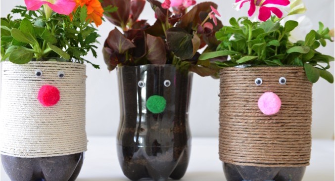 Detail Contoh Gambar Pot Bunga Dari Botol Plastik Nomer 51