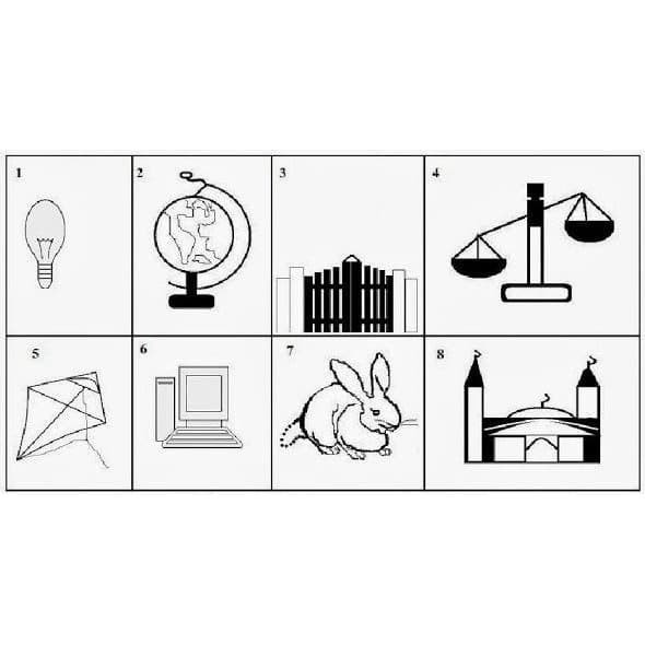 Detail Contoh Gambar Psikotes Wartegg Nomer 14