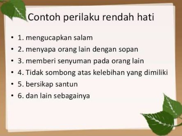 Detail Contoh Gambar Rendah Hati Nomer 14