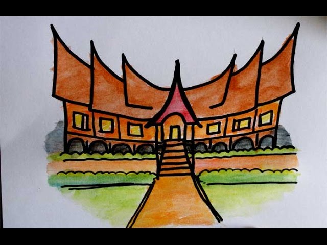 Detail Contoh Gambar Rumah Adat Minangkabau Nomer 3