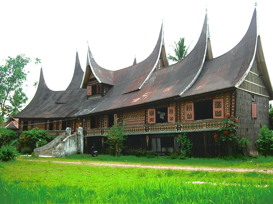 Detail Contoh Gambar Rumah Adat Sumatera Barat Koleksi Nomer 38