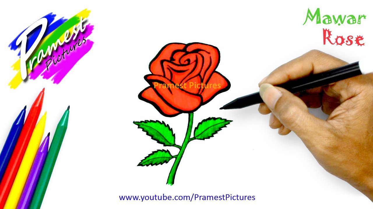 Detail Contoh Gambar Sketsa Bunga Mawar Nomer 52