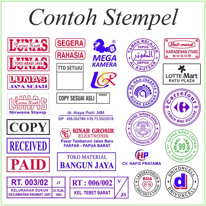 Detail Contoh Gambar Stempel Nomer 14