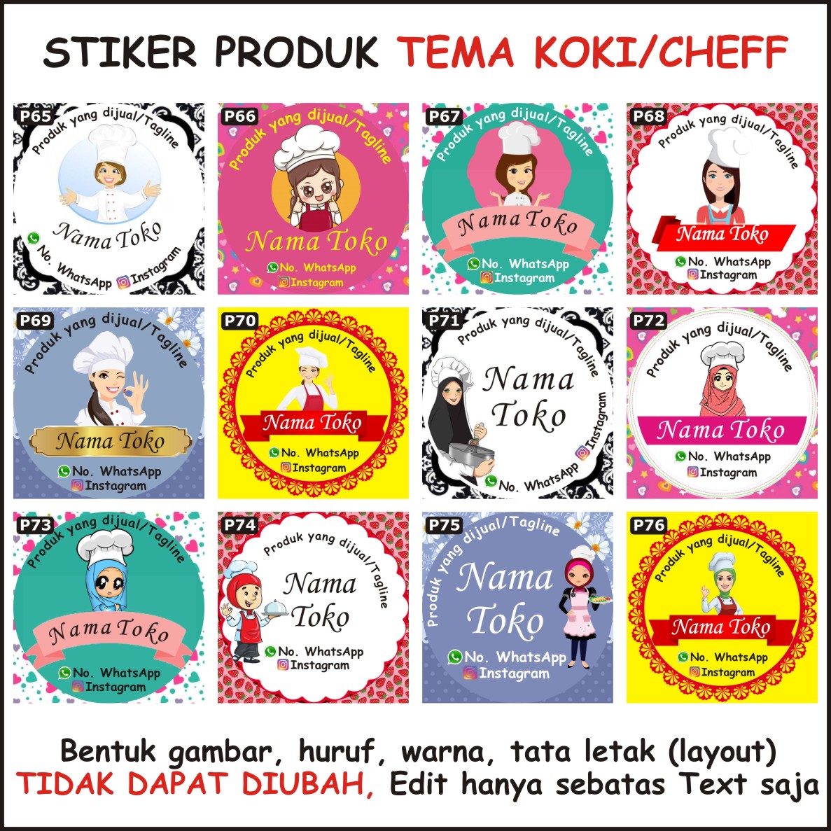 Detail Contoh Gambar Stiker Catering Nomer 9