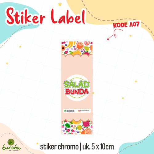 Detail Contoh Gambar Stiker Salad Buah Nomer 25