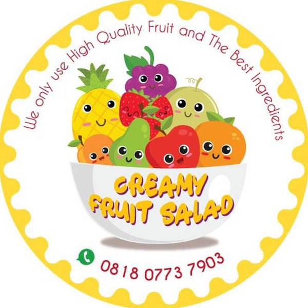 Detail Contoh Gambar Stiker Salad Buah Nomer 48