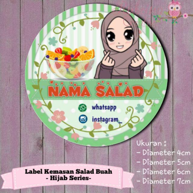 Detail Contoh Gambar Stiker Salad Buah Nomer 49