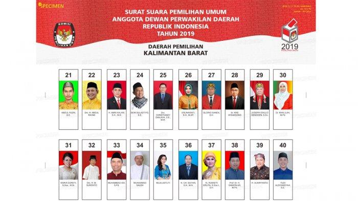 Detail Contoh Gambar Surat Suara Pileg 2019 Nomer 20