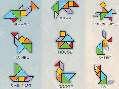 Contoh Gambar Tangram - KibrisPDR