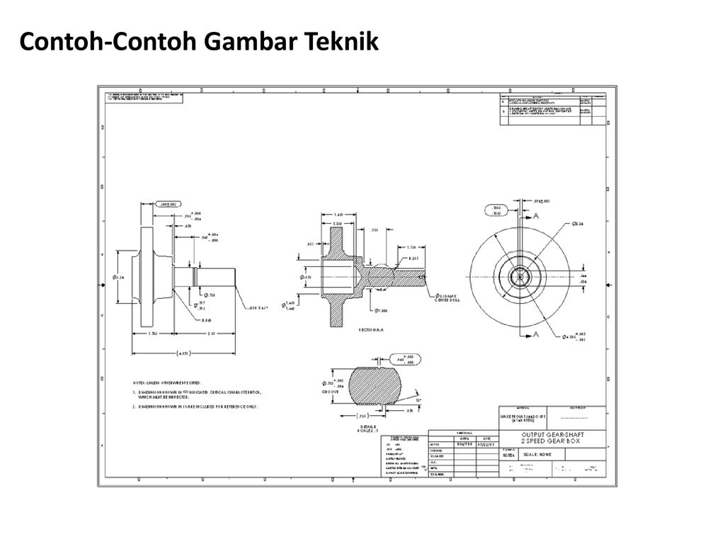 Detail Contoh Gambar Teknik Nomer 10