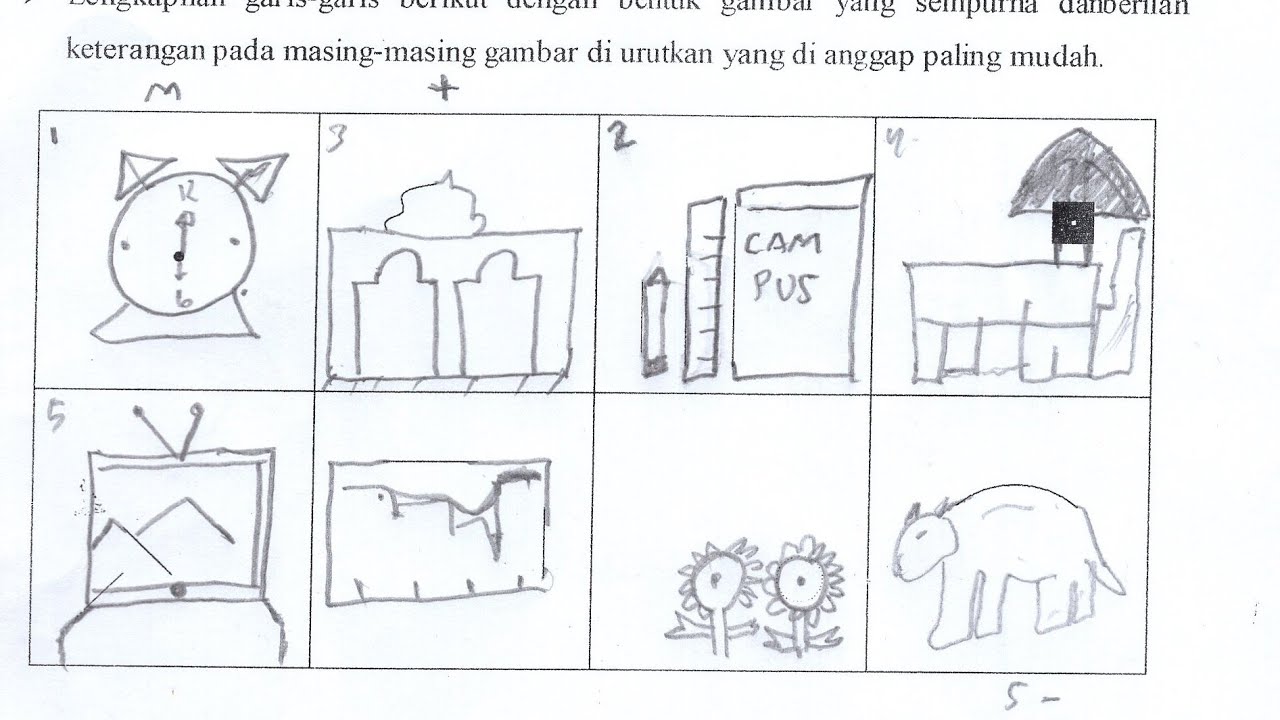 Detail Contoh Gambar Tes Wartegg Yang Benar Nomer 35